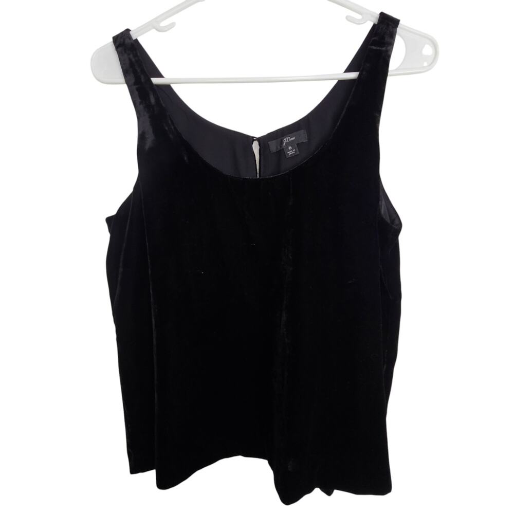 J. Crew Womens Velvet Tank Top Sz 6 Whimsigoth Witchy Vamp Goth Classic Layering